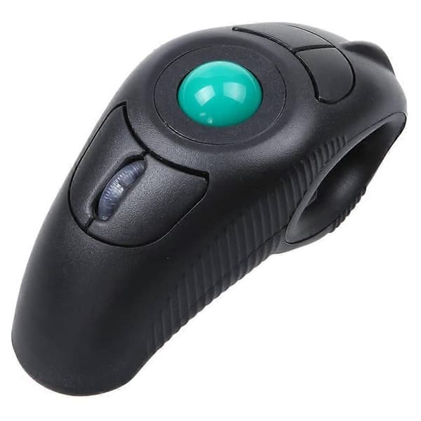 Thumb-Controlled Navigation Wireless USB Trackball Mouse, Ergonomic Comfort Design, Plug and Play Compatibility, Includes Muscle Injury Reduction