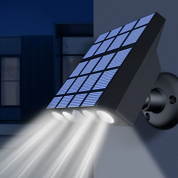 Solar Wall Light IP65 Waterproof 360° Adjustable 3 Modes Energy Saving LED Wall Lamp for Yard Corridor