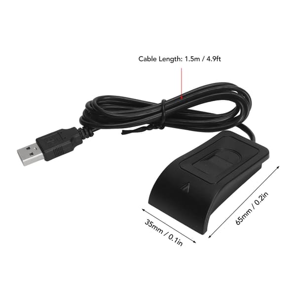 Fingerprint Reader Compact Structure Automatic Calibration Recognition USB Fingerprint Reader for PC