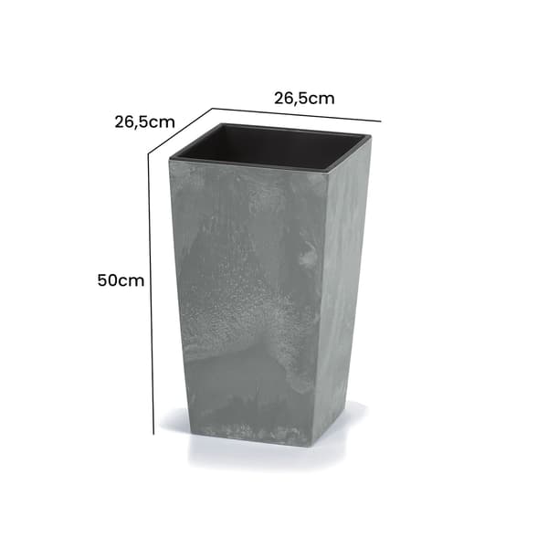 Concrete Pot, 26L, Lightweight, Grey 2120