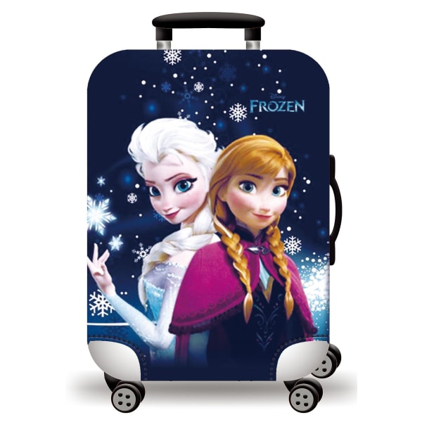 Jinzhaolai Kawaii Frossen Elsa Anime tegneserie Elastisk bagasjebeskyttelse Støvdeksel Jenter Gave Reisetilbehør til 18''-28'' bagasje H396 M