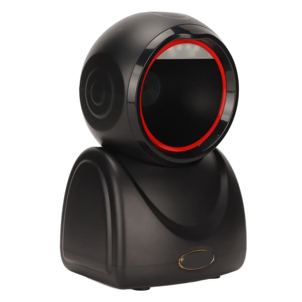 Desktop QR Code Scanner, High Accuracy, Fast Decoding, CMOS USB QR Code Scanner for Shopping Malls, Supermarkets, Black