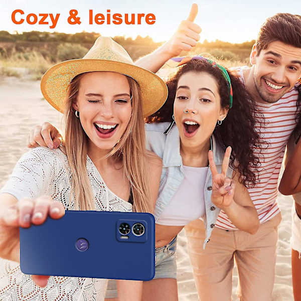 TPU-fodral för Motorola Edge 30 Neo 5G med mjuk foder, 2,2 mm stötskyddande telefonfodral Blue