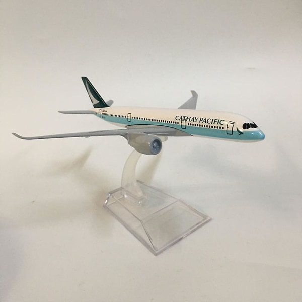 16 cm Flymodell Flymodell Cathay Pacific A350 Fly Flymodell Leketøy 1:400 Diecast Metal Airbus A350 Flyleker