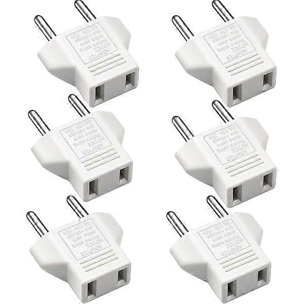 US til EU Adapter - Hvid