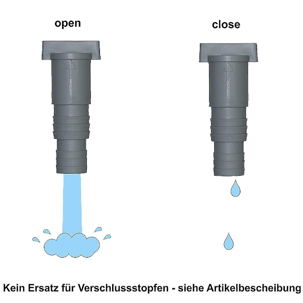 Bestway Poolsun Service/aflukningsventil til swimmingpools med 32 mm slangetilslutning