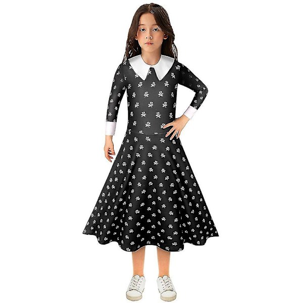 Wednesday Addams -sarjan asut/koristeet/peruukit naisille ja lapsille cosplay-juhliin ja naamiaisiin C 50pcs