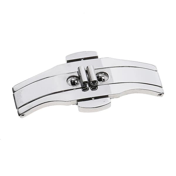 Dobbelt Trykknap Butterfly Deployment Urremspænde i Rustfrit Stål - 5x18mm 6x23mm