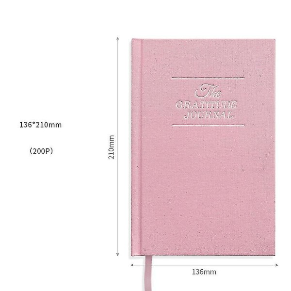 The Gratitude Journal - daglig taknemmelighedsjournal for lykke, mindfulness og refleksion-udateret Life Planner pink