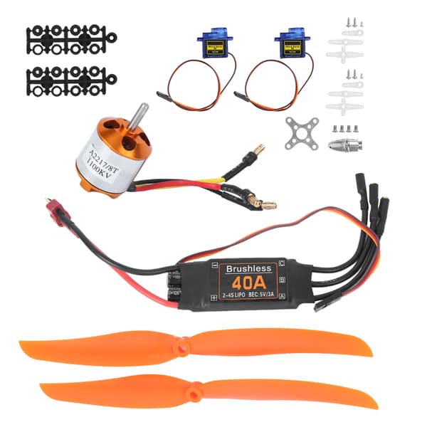 Højtydende RC-flymotor og tilbehør