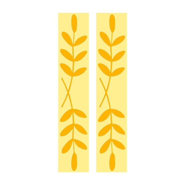 20 stk Vanntette Reflekterende Klistremerker med Tall 0-9 gold leaves 225*39mm