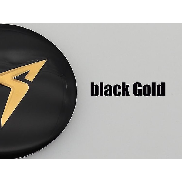 4 st 3D 56mm 60mm Nya Logotyper Bil Emblem Hjulcentrum Navkapsel Autofälg Omsättning Dammskyddande Märke Dekaler Styling Tillbehör black copper 56mm silver cap