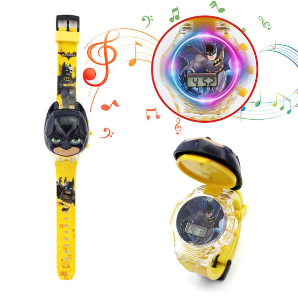 Kids Boys Toy Marvel The Avengers Glowing Musical Flip Watch Watches Batman