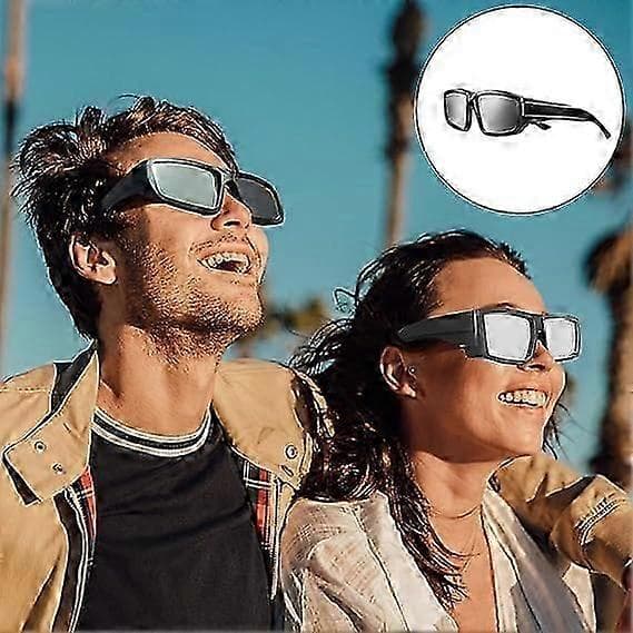 Solglasögon för solförmörkelse 2024 CE- och ISO-certifierade säkra glasögon för säker direkt solvisning godkända 2 Pcs