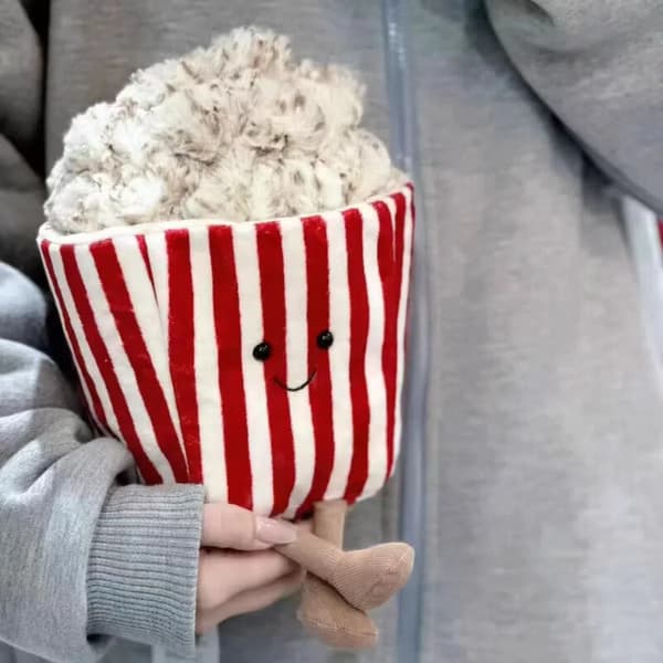 Yndig 19CM JELLYCAT Amuseable Popcorn Plyslegetøj - Perfekt til børn og samlere, blød