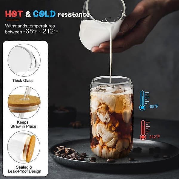 4 st klara dricksglas för cocktail och smoothie 473 ml