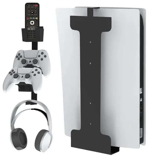 PS5 Game Console Universal Wall Mount Console Holder Game Controller Headphone PS5 Console Holder Headphone Grip Mount