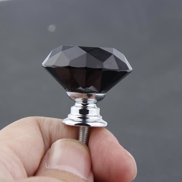 Dörrknoppar - Ej specificerad - 40 mm - 10 stycken - Kristallglas - Zinklegering