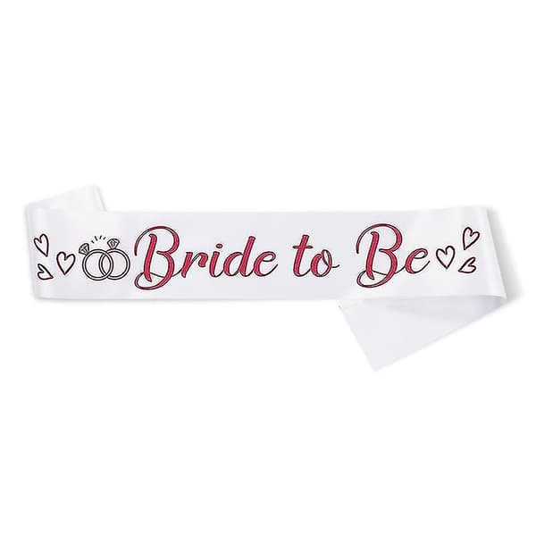 Brud-til-være Sash Bröllopsdusch Sash Selempang Hen Night Bachelorette Party