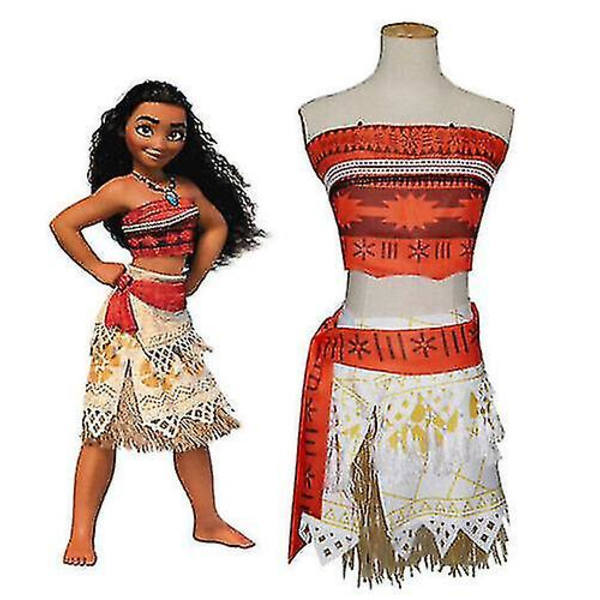 Flickors Vuxen Kostym Moana Prinsessa Finfräcka Kläder Cosplay Deluxe Klänning | Fruugo Se(fri Frakt) 10to11u00E5r