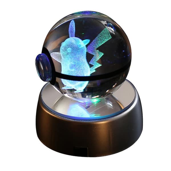 Lysende Krystal Pokeball