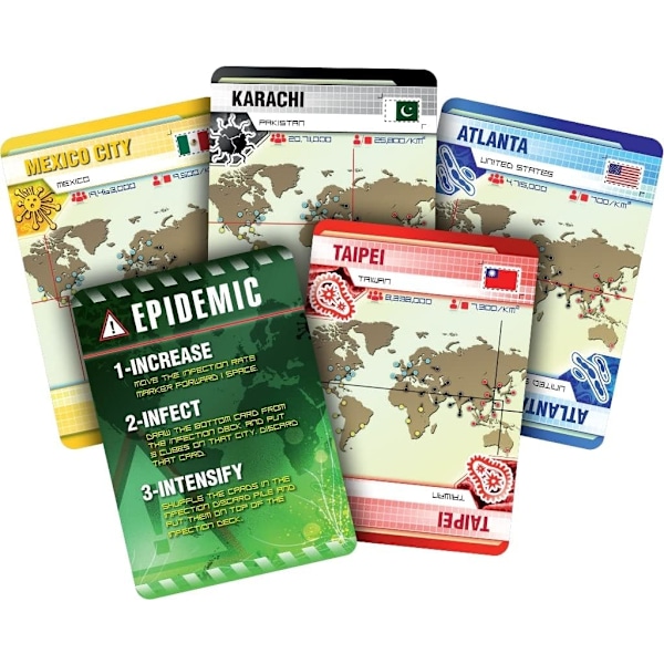 Pandemic Lautapeli (Peruspeli) | Yhteistyöpeli Aikuisten ja Perheille | 8+ vuotta | 2-4 pelaajaa | Keskimääräinen Peliaika 45 minuuttia