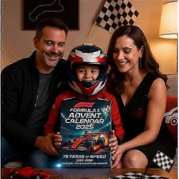 2026 Formula 1 adventskalender blindboks racing-tema julekalender