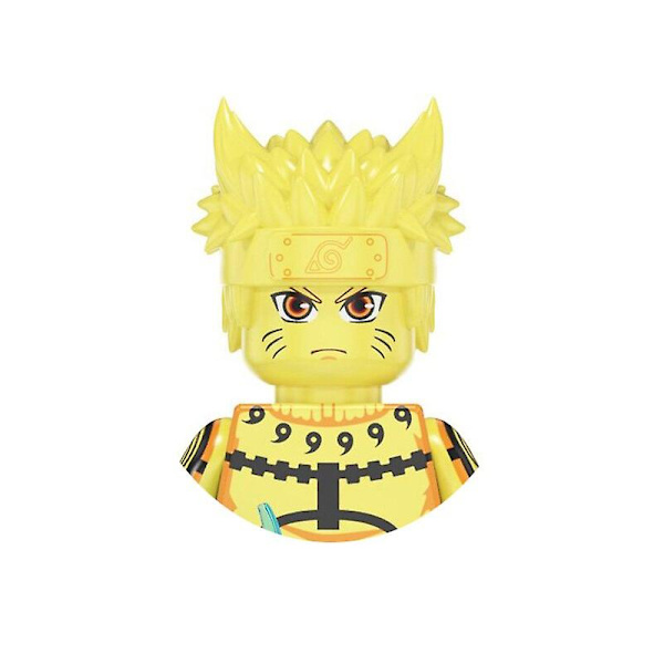 Naruto Sasuke Kakashi Akatsuki Klodser Byggeklodser Anime Tegneserie Mini Actionfigurer Hoveder Samlingslegetøj Børnefødselsdagsgaver WM2101