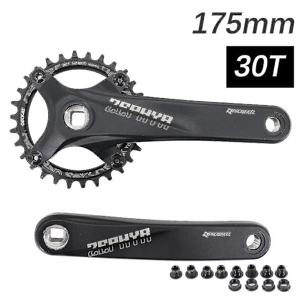 Prowheel Vevarm Square Hole MTB-cykel 104bcd 170mm 175mm Deckas Kedjekrans Mountain Bike 30t 32 34 36 38 40t 1x 2x 1 2 Växlar 175mm and 30T