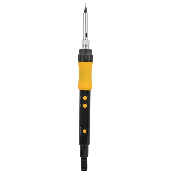 Digital Display Internal Heating Electric Soldering Iron 110W 220V EU Plug Yellow SQA110