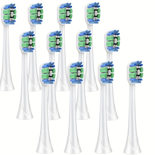 Tannbørstehoder for Philips Sonicare - Utbyttbare børstehoder med myke Dupont-børster - Utbyttbare hoder for elektriske tannbørster Standard 4pcs（Black）