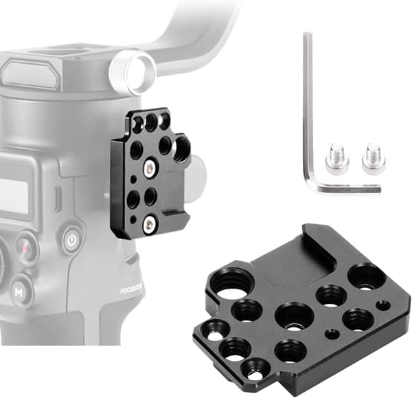 Side Extension Bracket til DJI Ronin S/SC/RS2/RSC2, Stabilisator Extension Bracket til Video Lys, Mikrofon, Monitor
