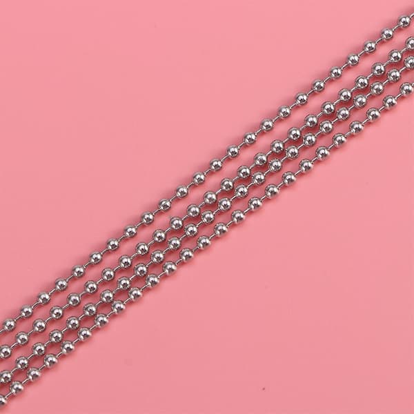 3 meter lang kulekjede 3,2 mm diameter med 10 matchende koblinger