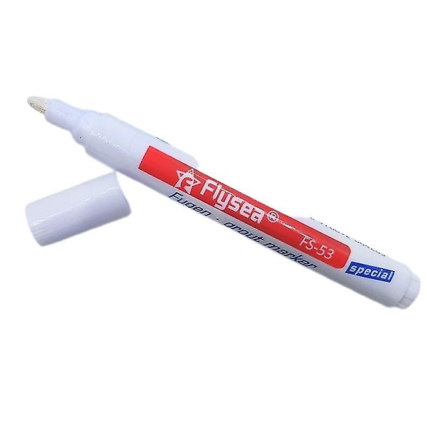 Farve Pen Hvid Tile Refill Fuge Pen Flisegab Reparation Badeværelse Porcelæn Fyldning Hfmqv White
