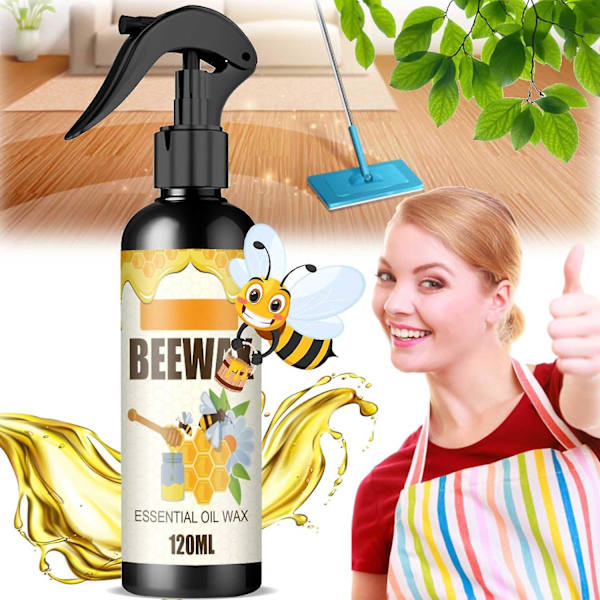 Luonnollinen Mikro-molekyyli Beeswax-suihke, Beeswax-suihke Huonekalujen Kiillotus- ja Puhdistusaine, Halkeilun ja Naarmujen Uudistava Hoitovaha 1pcs