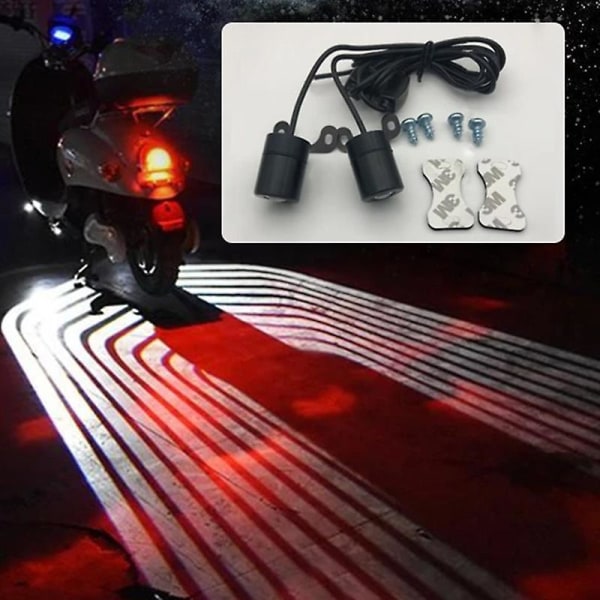 Motorsykkel LED-lamper Velkommen Dør Courtesy Light With Projector Angels Wing Led Carpet Underglow A03