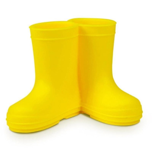 Mini Rain Boot Tandbørsteholder Tandbørstestativ Elastisk Beskyt Hold tør Yellow