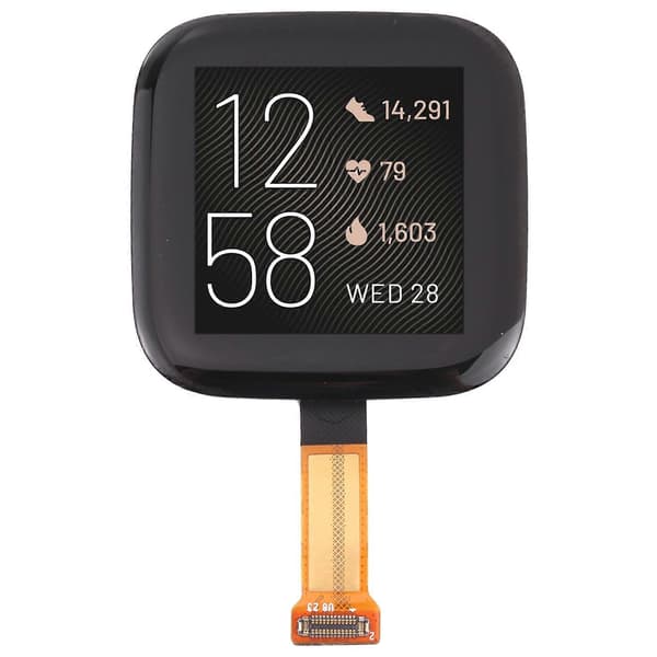 Alkuperäinen LCD-näyttö ja digitointilaite täydellinen kokoonpano Fitbit Versa 2:lle