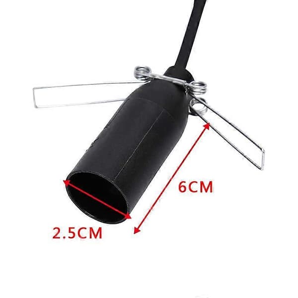 Saltlampe Dimmer Kontrollbryter Strømkabel Ledning E14 Sokkel US Plugg black