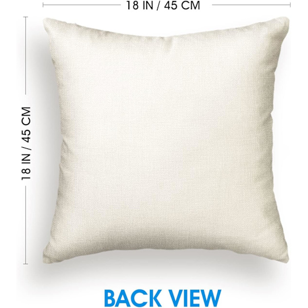 Kuddfodral för juldekorationer, 18x18 tum, 4-pack