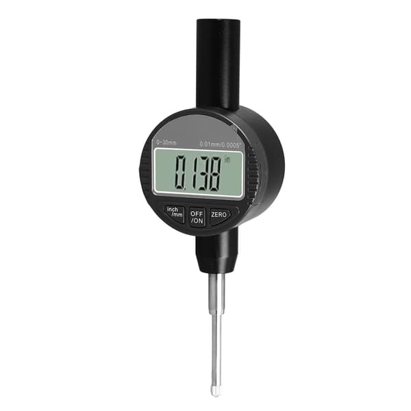 Digital Dial Indicator 0.01mm 0.0005 inch Resolution 0 to 30mm Range M2.5 Thread High Precision Measuring Gauge