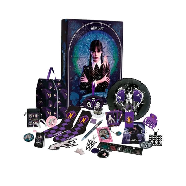 CineReplicas Wednesday Addams -joulukalenteri blå blue