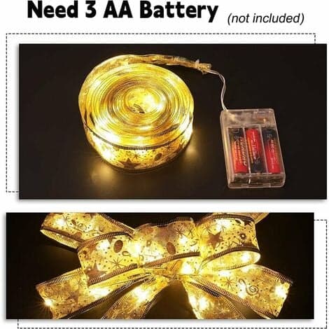 5 m 50 LED Julbelysning, Säsongsbelysning, Batteridriven (Ingår Ej), Kompatibel med Bröllopsfest
