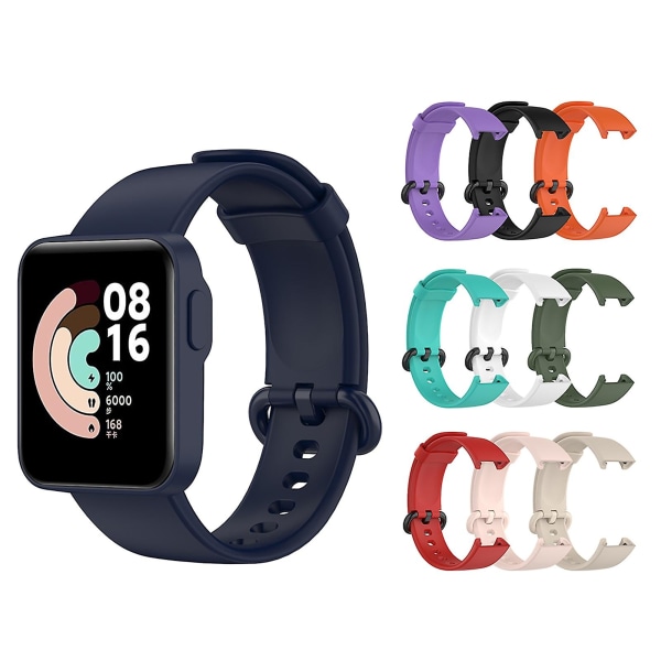 Ersättningsrem av silikon för Xiaomi Mi Watch Lite klockband Smart Watch -rem för Redmi Ivory White