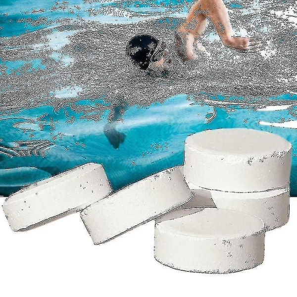 50-200 stk Klortabletter Multifunksjonell Øyeblikkelig Desinfeksjon For Svømmebasseng Badekar Spa [Gratis Frakt] 200pcs
