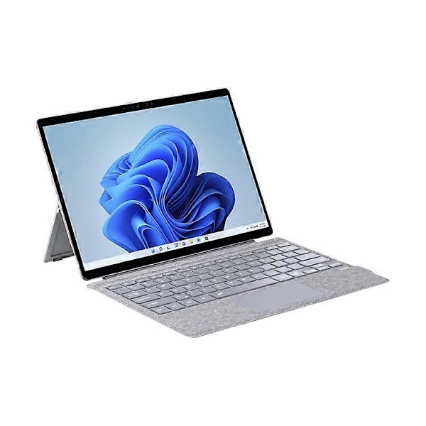 1089D Compatible Colorful Backlit Bluetooth Keyboard with Touchpad for Microsoft Surface Pro 7+ / 7 / 6 / 5 / 4 / 3 LightGrey