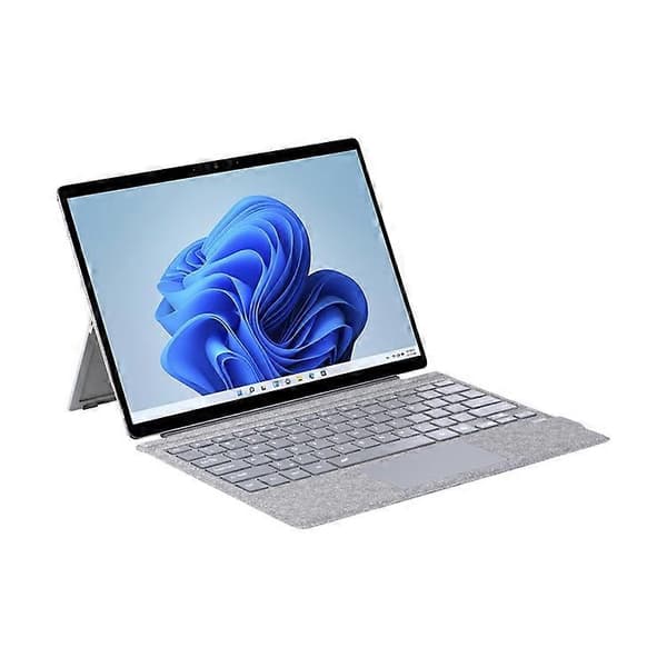 1089D Kompatibelt farverigt baggrundsbelyst Bluetooth-tastatur med touchpad til Microsoft Surface Pro 7+ / 7 / 6 / 5 / 4 / 3 LightGrey