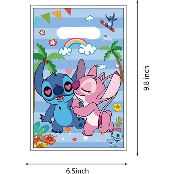 30 pakker Lilo og Stitch festgaveposer, til Lilo og Stitch bursdagsfestforsyninger