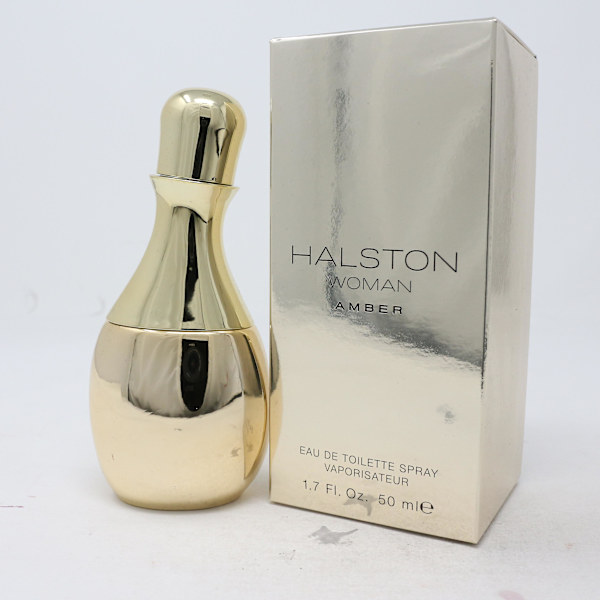 Amber Women av Halston Eau De Toilette 1.7oz/50ml Spray Ny med eske
