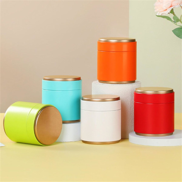 Kitchen Jar Storage Holder Confectionery Candy Jars Tea Caddy Tea Candy Tin Cans Storage Box for Kitchen